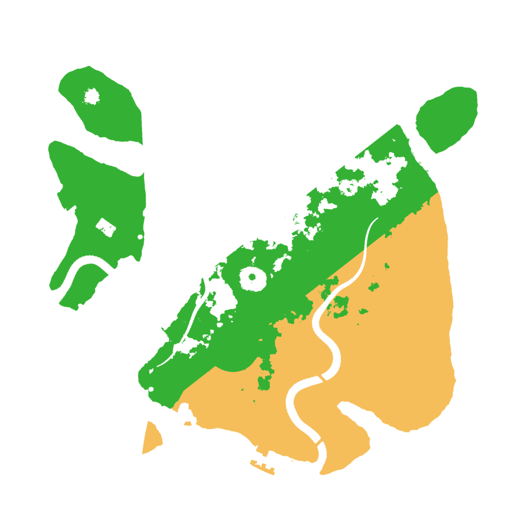 Biome Rust Map: Procedural Map, Size: 3000, Seed: 21745134