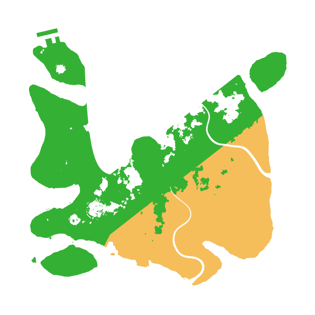 Biome Rust Map: Procedural Map, Size: 3000, Seed: 21745134