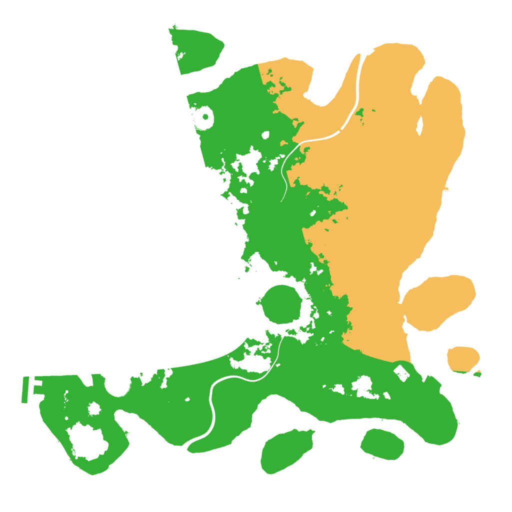 Biome Rust Map: Procedural Map, Size: 3500, Seed: 684251703