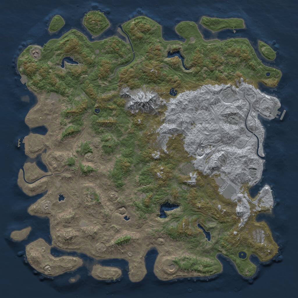 Rust Map: Procedural Map, Size: 5678, Seed: 1337, 17 Monuments
