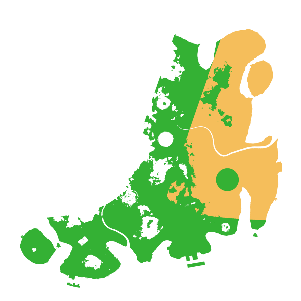 Biome Rust Map: Procedural Map, Size: 3500, Seed: 1004288505