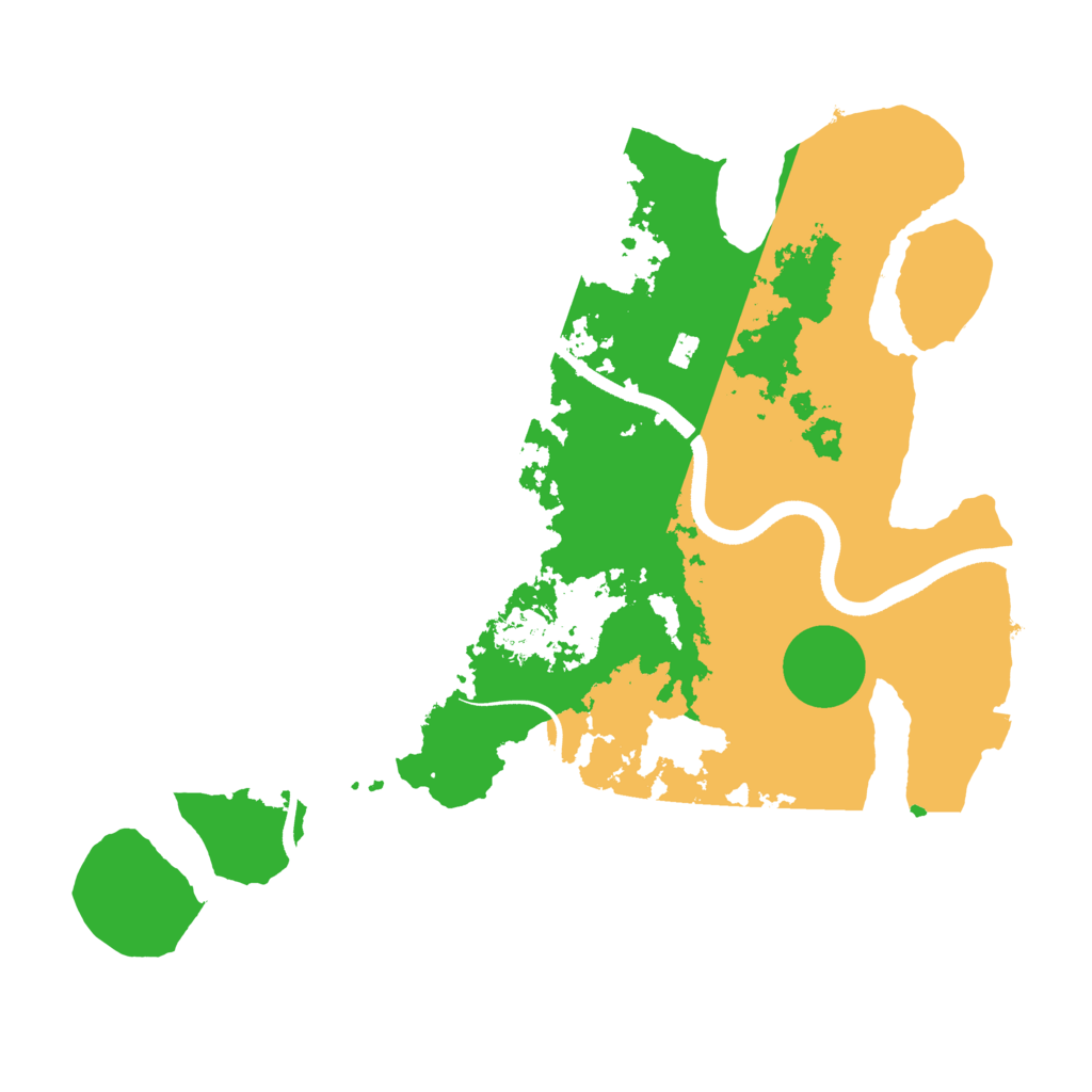 Biome Rust Map: Procedural Map, Size: 3500, Seed: 1004288505
