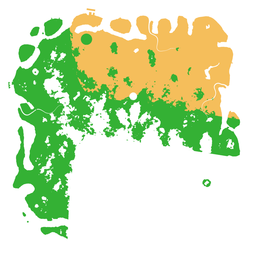 Biome Rust Map: Procedural Map, Size: 6000, Seed: 34927
