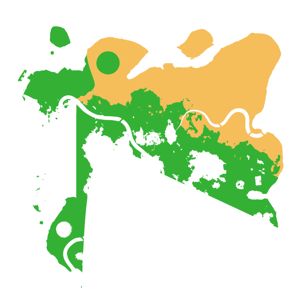 Biome Rust Map: Procedural Map, Size: 3500, Seed: 42312233