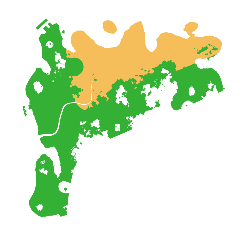 Biome Rust Map: Procedural Map, Size: 3500, Seed: 107096891