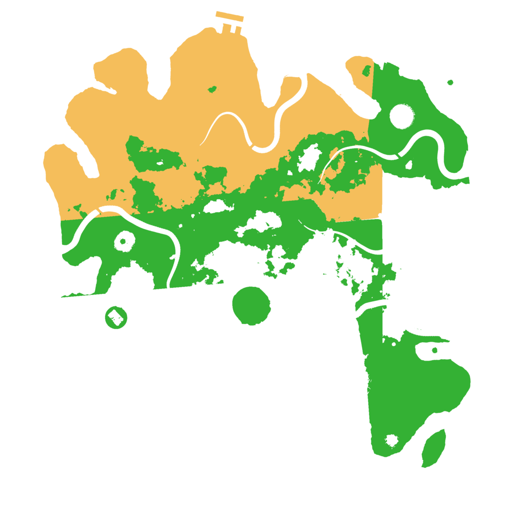 Biome Rust Map: Procedural Map, Size: 3700, Seed: 132591202