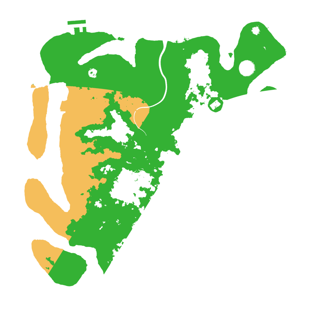 Biome Rust Map: Procedural Map, Size: 3500, Seed: 1091230825