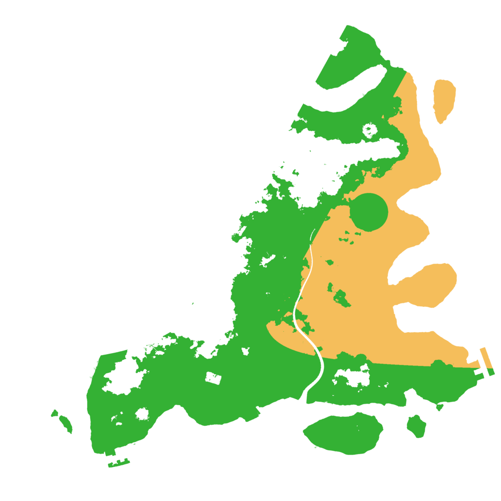 Biome Rust Map: Procedural Map, Size: 3500, Seed: 616443113