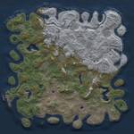 Thumbnail Rust Map: Procedural Map, Size: 5000, Seed: 1025915799, 17 Monuments