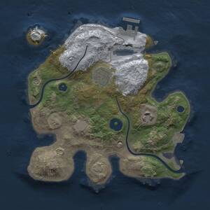 Thumbnail Rust Map: Procedural Map, Size: 2500, Seed: 54564894, 5 Monuments