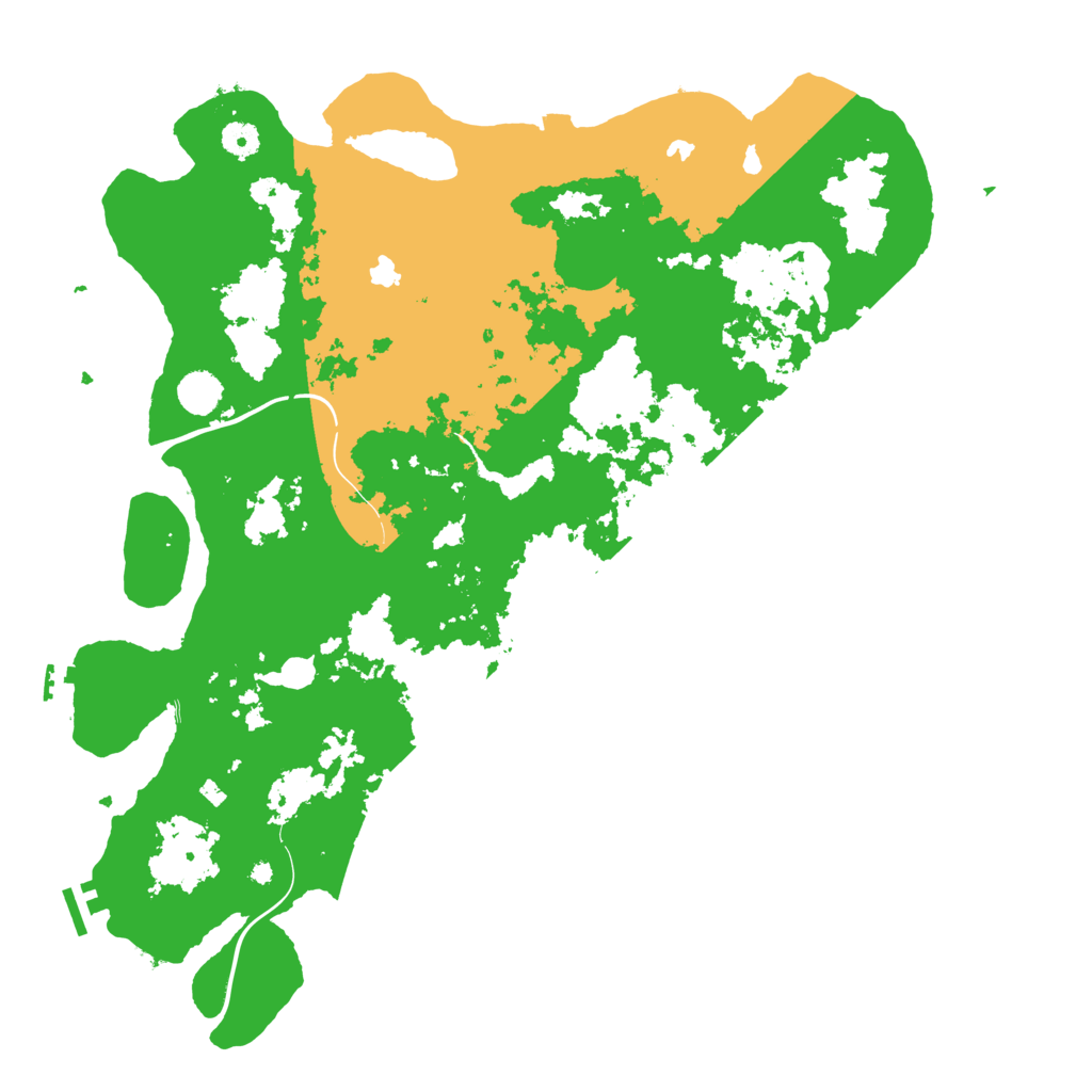 Biome Rust Map: Procedural Map, Size: 4500, Seed: 145278838