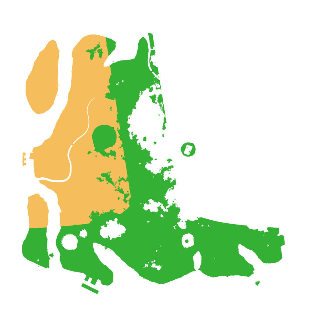 Biome Rust Map: Procedural Map, Size: 3500, Seed: 2119608606