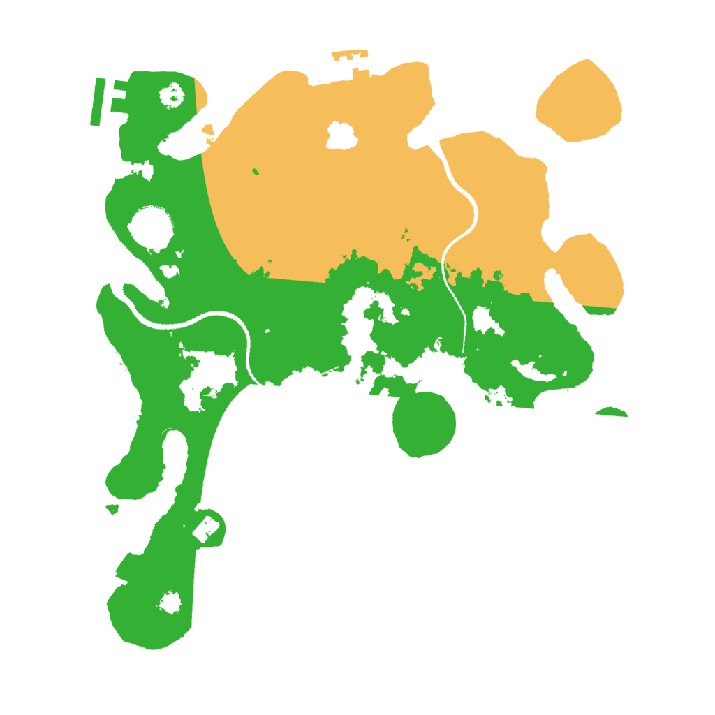 Biome Rust Map: Procedural Map, Size: 3000, Seed: 1036452682