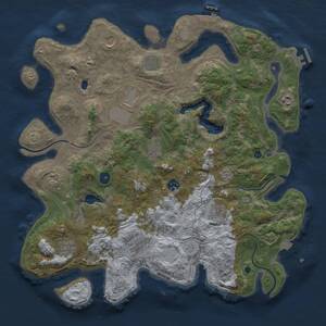 Thumbnail Rust Map: Procedural Map, Size: 4250, Seed: 471466289, 17 Monuments