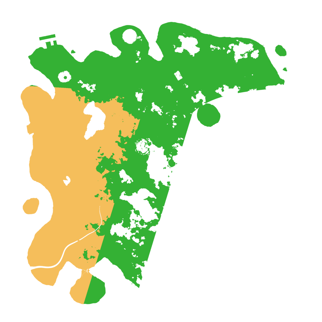 Biome Rust Map: Procedural Map, Size: 4000, Seed: 123233009