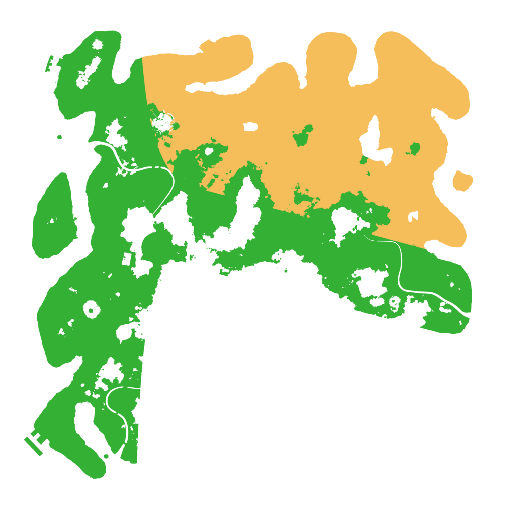 Biome Rust Map: Procedural Map, Size: 4500, Seed: 18665453