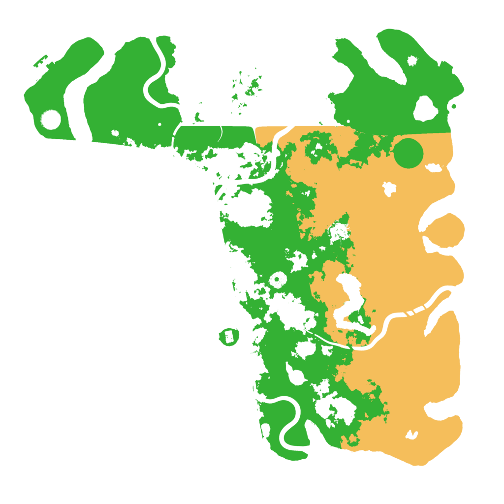 Biome Rust Map: Procedural Map, Size: 4500, Seed: 504303252