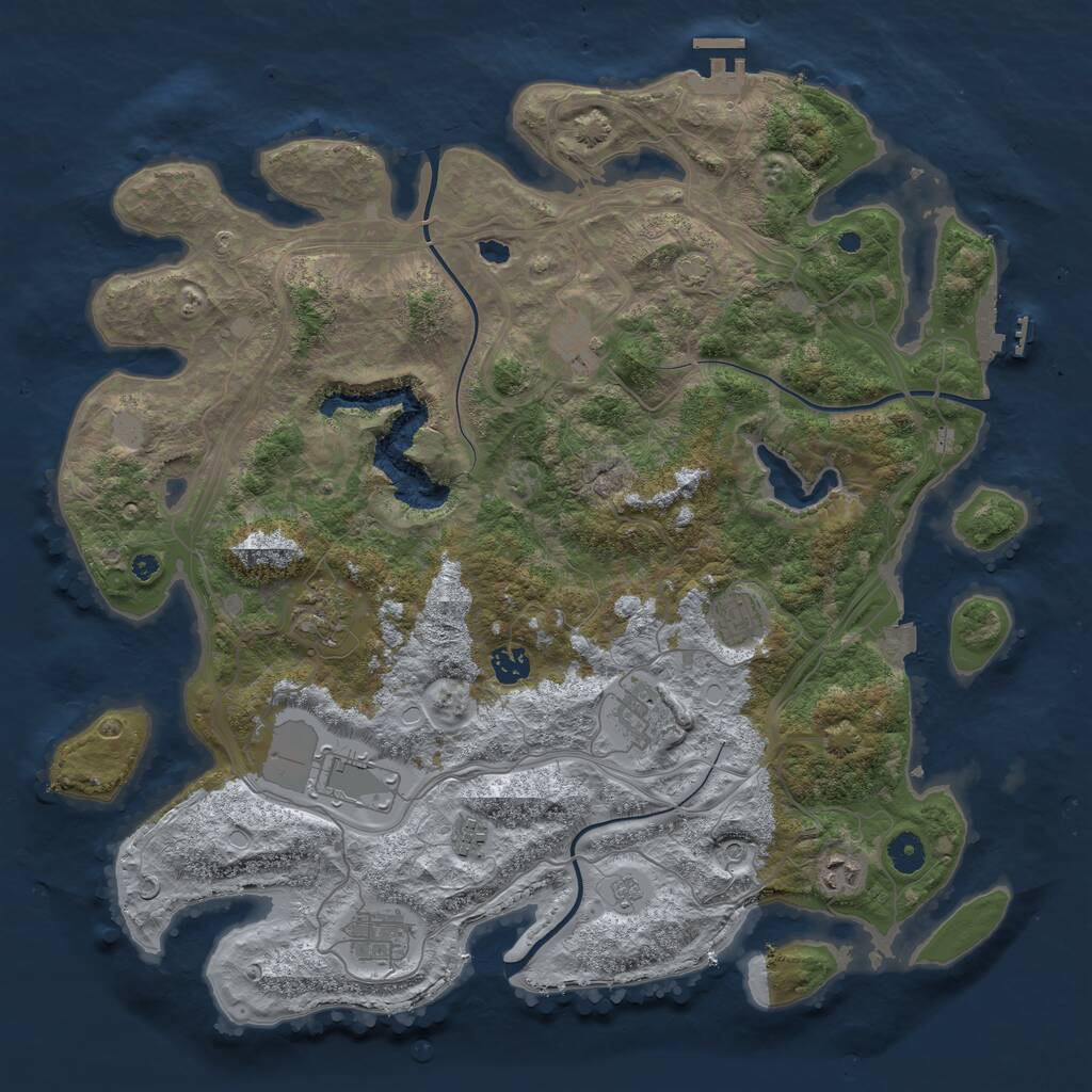 Rust Map: Procedural Map, Size: 4250, Seed: 20241108, 15 Monuments