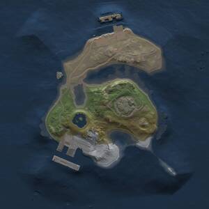 Thumbnail Rust Map: Procedural Map, Size: 1500, Seed: 71927218, 4 Monuments