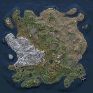 Thumbnail Rust Map: Procedural Map, Size: 3850, Seed: 9426281, 15 Monuments