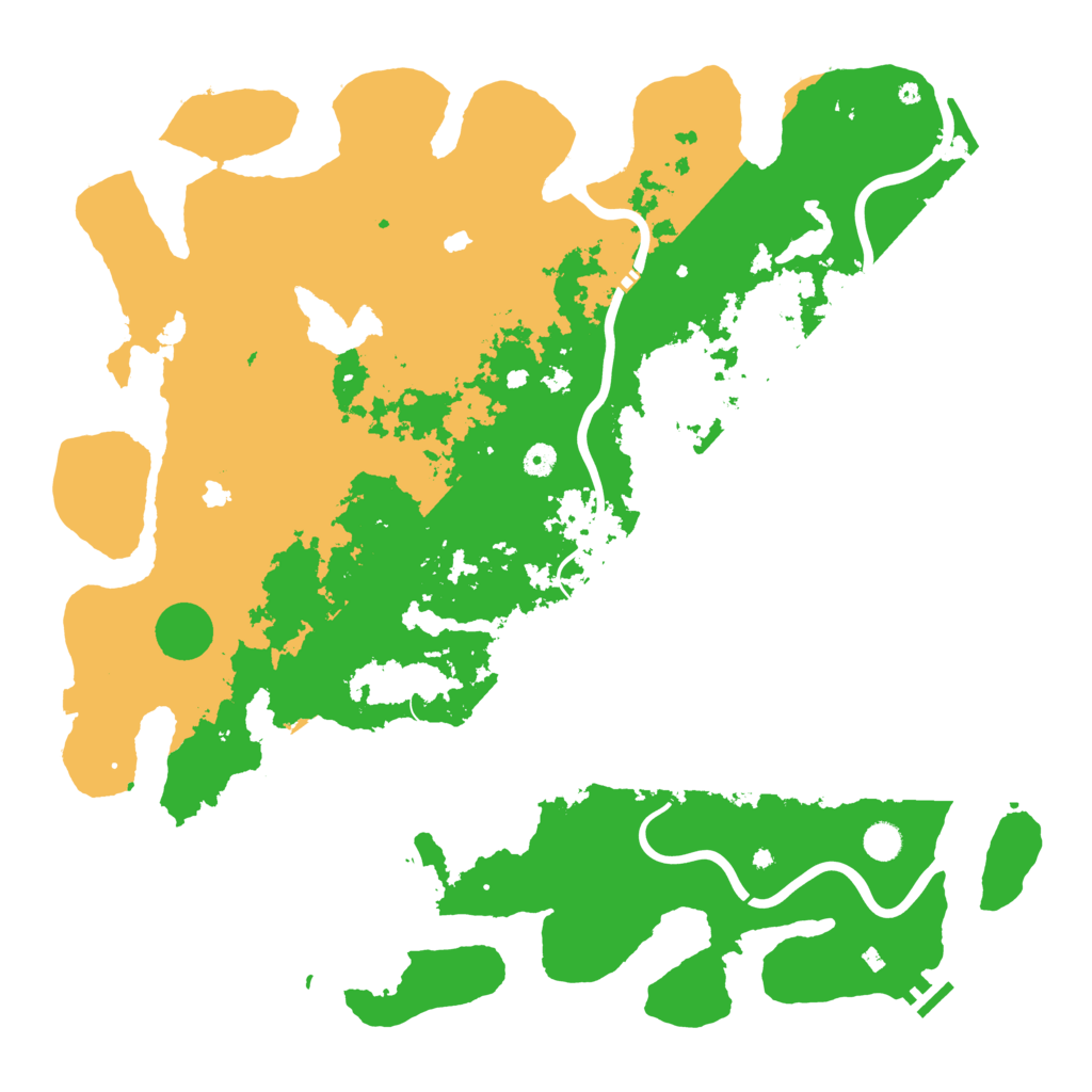 Biome Rust Map: Procedural Map, Size: 5000, Seed: 372279739