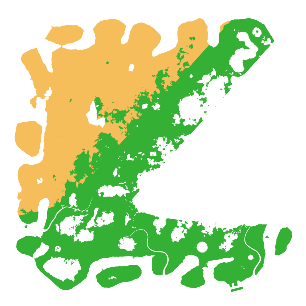 Biome Rust Map: Procedural Map, Size: 5000, Seed: 372279739