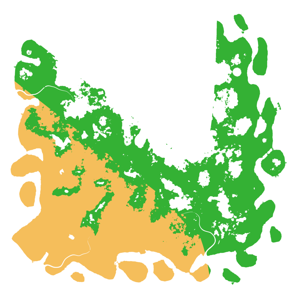 Biome Rust Map: Procedural Map, Size: 6000, Seed: 3480724