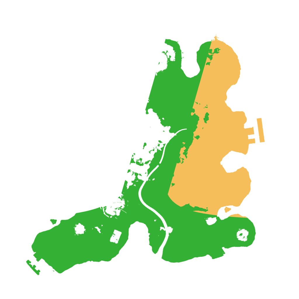 Biome Rust Map: Procedural Map, Size: 2500, Seed: 1797883903