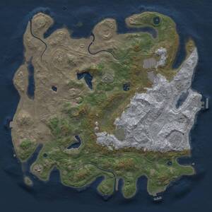 Thumbnail Rust Map: Procedural Map, Size: 4250, Seed: 714076585, 15 Monuments