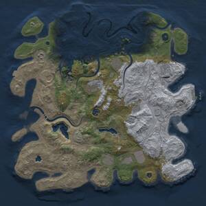 Thumbnail Rust Map: Procedural Map, Size: 4250, Seed: 24198807, 17 Monuments