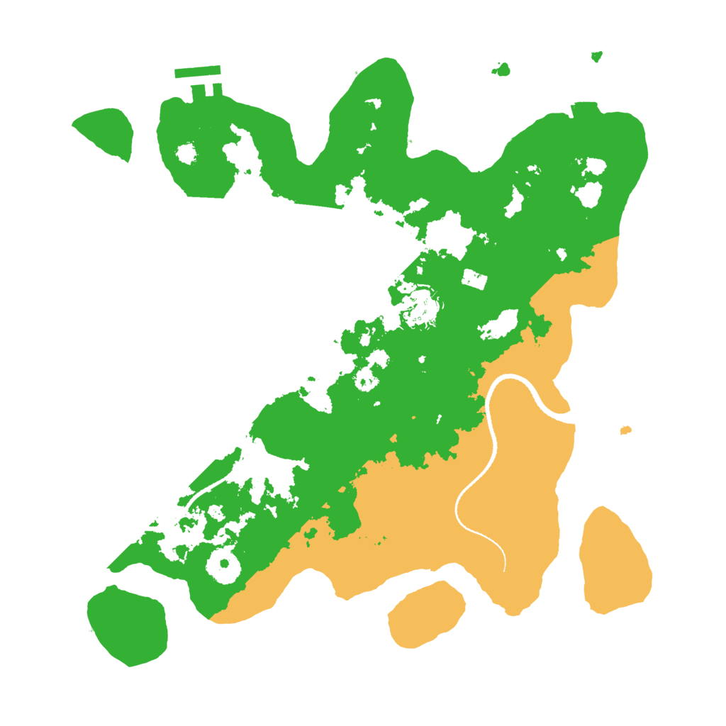 Biome Rust Map: Procedural Map, Size: 3200, Seed: 1258917949