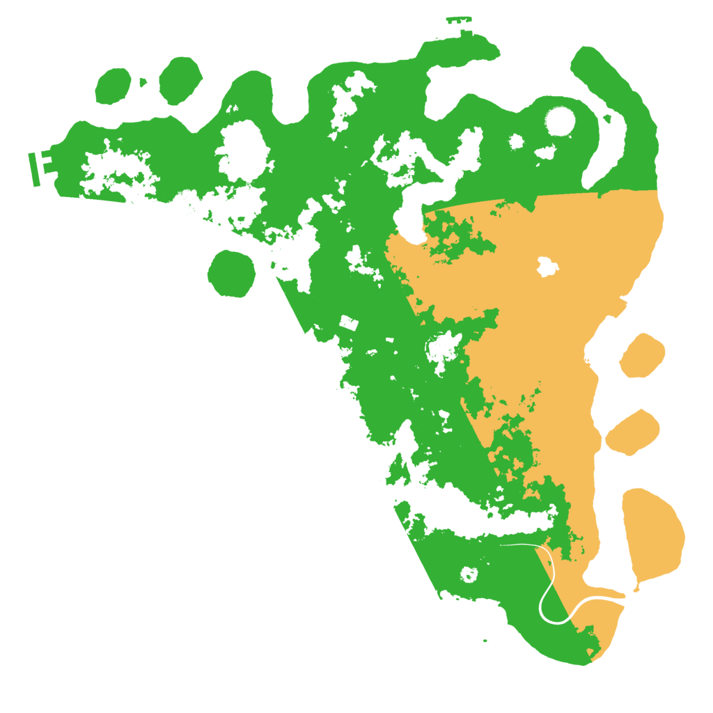 Biome Rust Map: Procedural Map, Size: 4250, Seed: 520356693