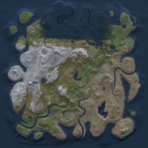 Thumbnail Rust Map: Procedural Map, Size: 4250, Seed: 608120483, 15 Monuments