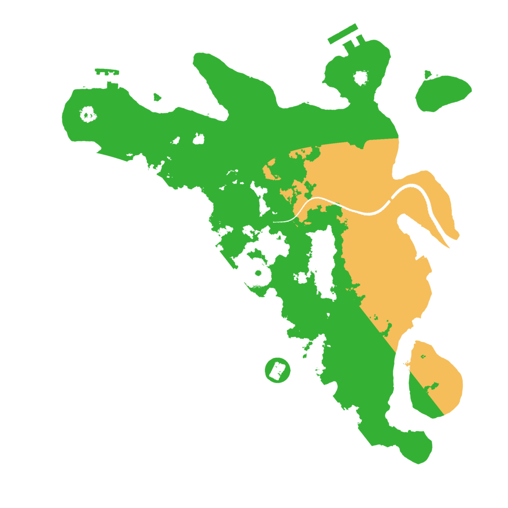 Biome Rust Map: Procedural Map, Size: 3200, Seed: 2087676990