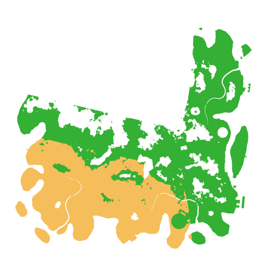 Biome Rust Map: Procedural Map, Size: 4500, Seed: 391424762