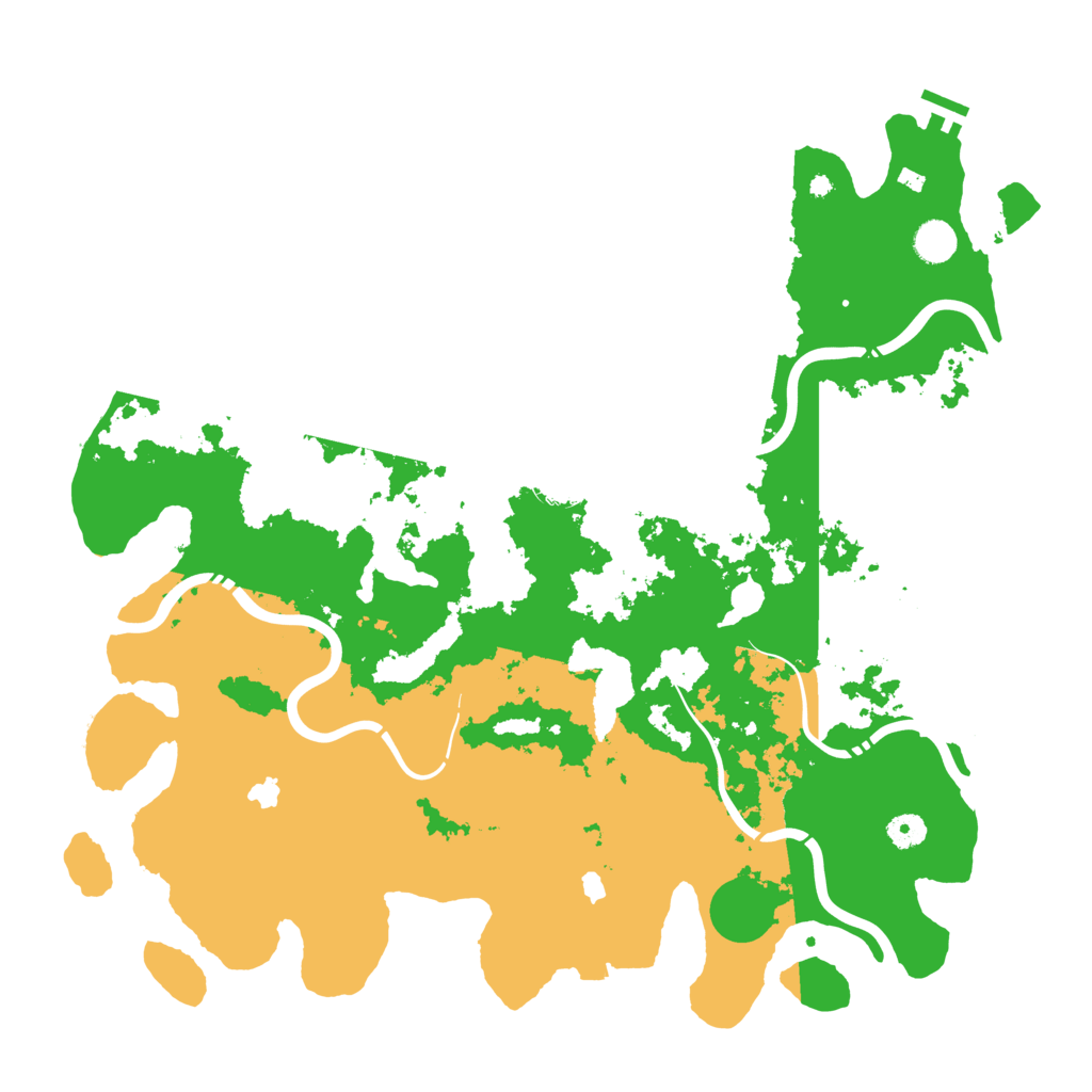 Biome Rust Map: Procedural Map, Size: 4500, Seed: 391424762