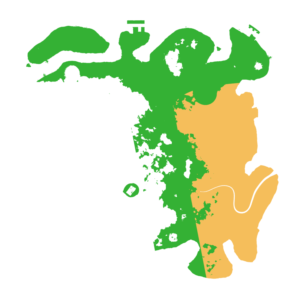 Biome Rust Map: Procedural Map, Size: 3500, Seed: 404484385