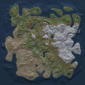 Thumbnail Rust Map: Procedural Map, Size: 4250, Seed: 22013, 16 Monuments