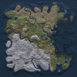 Thumbnail Rust Map: Procedural Map, Size: 4250, Seed: 676727061, 16 Monuments