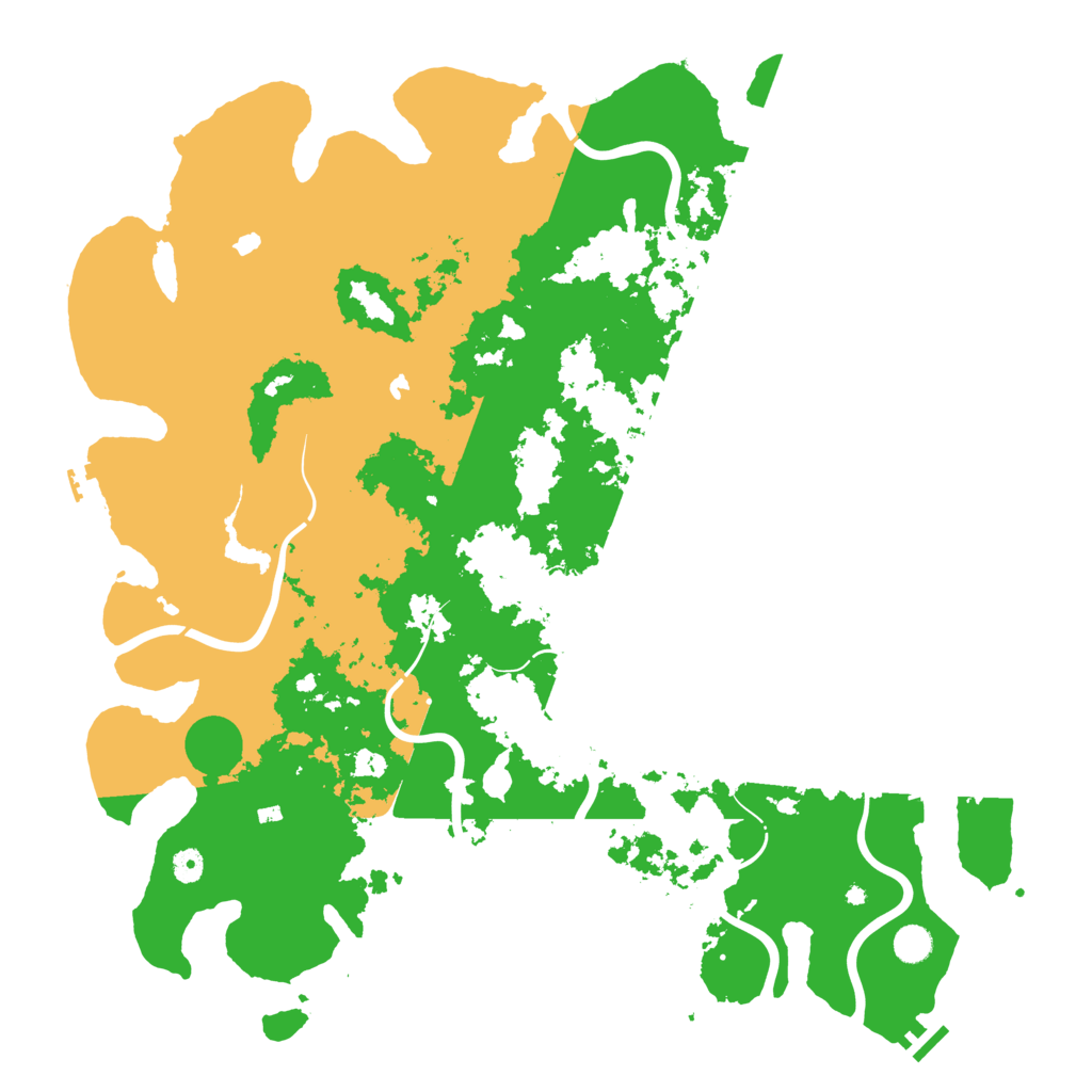 Biome Rust Map: Procedural Map, Size: 5000, Seed: 234223