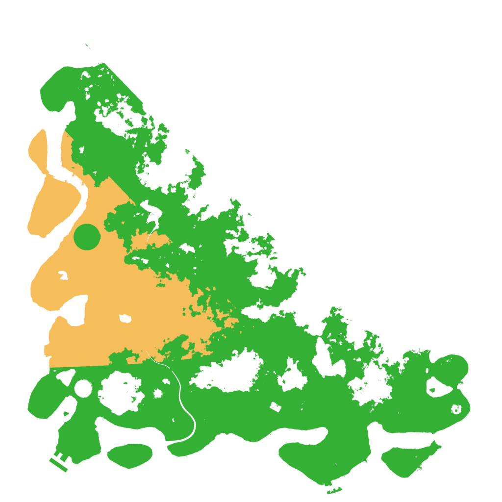 Biome Rust Map: Procedural Map, Size: 5000, Seed: 15616