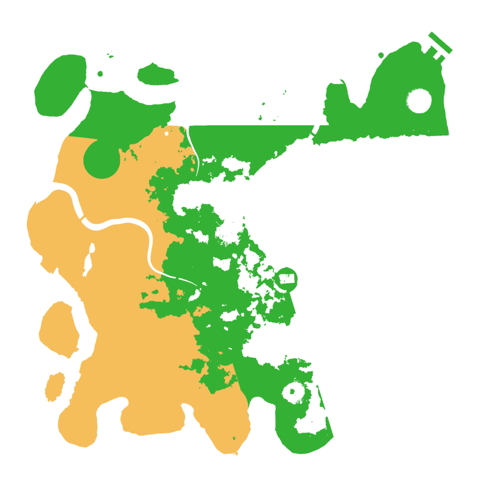 Biome Rust Map: Procedural Map, Size: 3600, Seed: 441287897