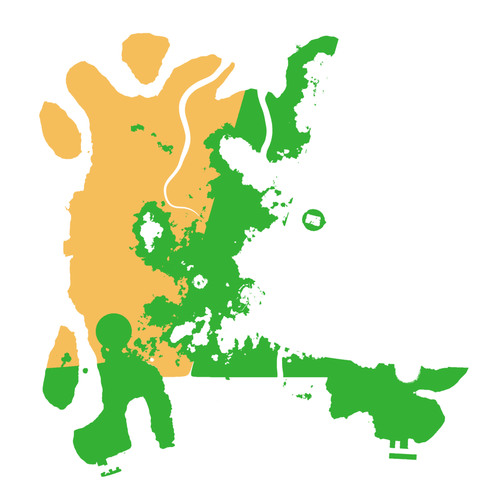 Biome Rust Map: Procedural Map, Size: 3700, Seed: 1480882643