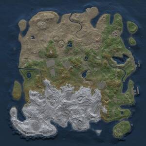 Thumbnail Rust Map: Procedural Map, Size: 4250, Seed: 1096354823, 17 Monuments