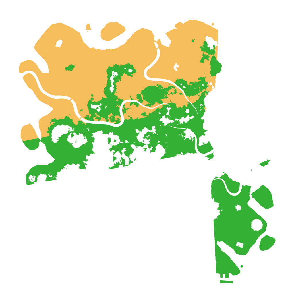 Biome Rust Map: Procedural Map, Size: 4500, Seed: 241107