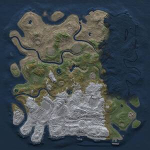 Thumbnail Rust Map: Procedural Map, Size: 4500, Seed: 241107, 15 Monuments