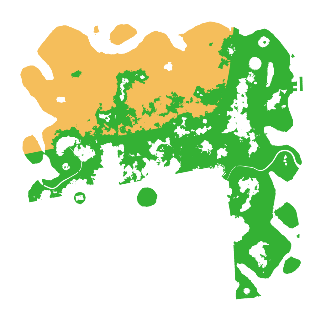 Biome Rust Map: Procedural Map, Size: 4500, Seed: 241107