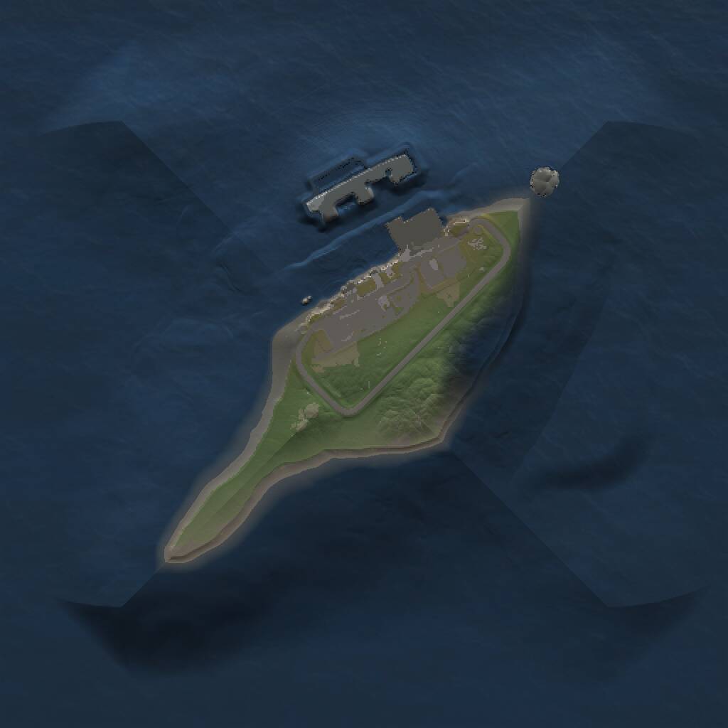 Rust Map: Procedural Map, Size: 1000, Seed: 1716344325, 2 Monuments