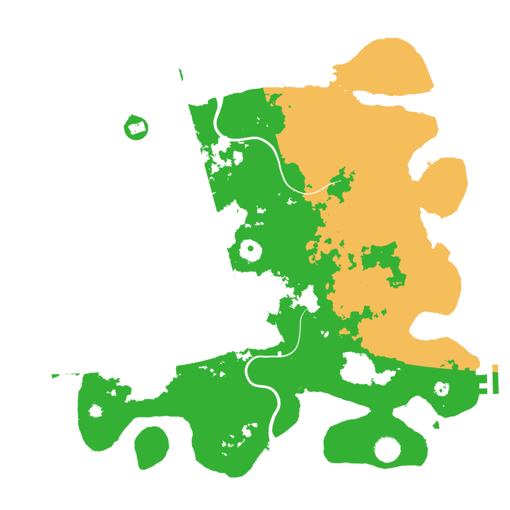 Biome Rust Map: Procedural Map, Size: 3500, Seed: 579764611