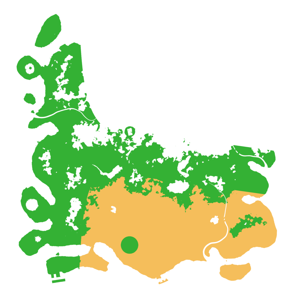 Biome Rust Map: Procedural Map, Size: 4500, Seed: 13577